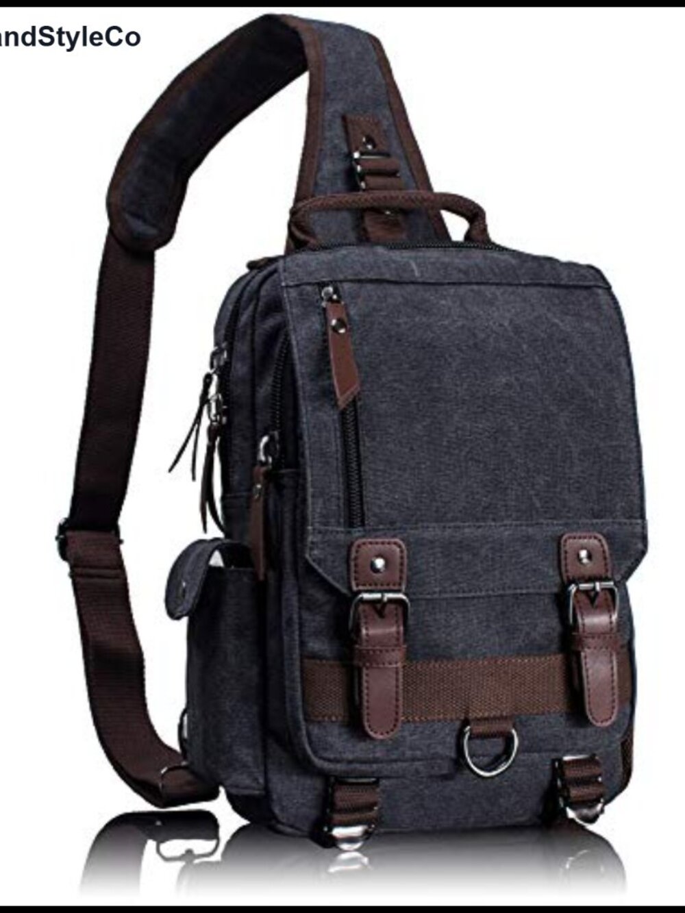 Canvas Messenger Bag Laptop Crossbody Shoulder Sling Travel Work Daily Use